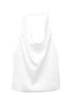 Топ OPEN BACK HALTER PULL&BEAR, белый - фото 2