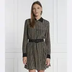 Шелковое платье с поясом Liu Jo, черный - фото 2