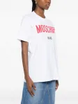 Футболка с принтом логотипа Moschino, белый - фото 3