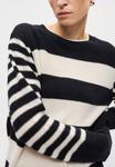 Джемпер Marc O'Polo LONGSLEEVE ROUND NECK STRIPED, Deep Night Blue/Dark Blue - фото 8