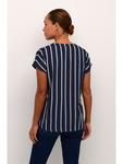 Блузка Kaffe, цвет midnight marine/chalk stripe - фото 3