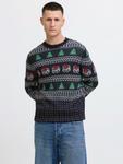 Свитер JACK & JONES XMAS ANDREW, Night Blue - фото 2