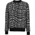 Свитшот с принтом логотипа VERSACE JEANS COUTURE, белый - фото