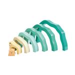 HAPE, деревянная игрушка, штабелируемые блоки - белый медведь, E0490A - фото 2