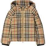 Детская пуховая куртка Burberry, бежевый - фото