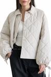 Куртка с длинными рукавами и стеганой отделкой в костяном оттенке MOD REF, Bone - фото