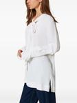 TWINSET крепдешиновая блузка, белый - фото 4