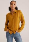 Блуза WE Fashion Button-down blouse, Mustard Yellow - фото