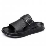 LAORENTOU Тапочки-слайды мужские черные - фото