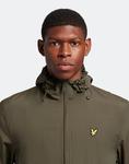 Куртка Lyle & Scott с капюшоном на молнии оливкового цвета - фото 4