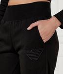 Штаны спортивные Emporio Armani на резинке, черный - фото 4