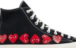 Кроссовки Comme des Garçons PLAY x Chuck 70 High 'Multi Heart - Black', черный - фото 2