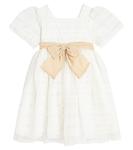 Платье из тюля с бантом Patachou, экрю - фото