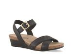 Сандалии Naot Throne Wedge Sandal, Black Leather - фото