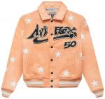 Куртка Hellstar A2 Leather Jacket 'Orange', оранжевый - фото