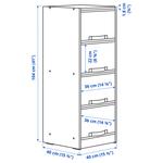 Склад с 4 ящиками IKEA, 40x104 см, серый - фото 6