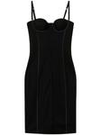 Платье-бюстье миди TWINSET с крючками, черный - фото