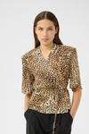 Блуза Gestuz Lusekadla, бежевый/коричневый - фото 2