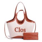 Clos Женская сумка через плечо, Холст черный - фото 2