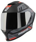 Шлем Bogotto Phantom Codex Fiberglass, Black/Grey/Red - фото 6