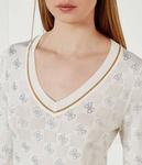 Свитер Рози 4г Regular fit Guess Jeans, экрю - фото 4