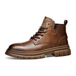 Мужские ботинки Martin черно-коричневые Romon - фото 7