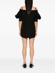 Sacai мини-платье с открытыми плечами, черный - фото 4