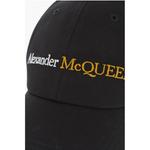 Черная хлопковая шляпа Alexander Mcqueen, Black - фото 2