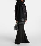 Шарф из кашемира и шерсти Balenciaga, черный - фото 2