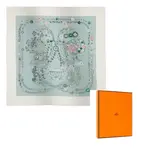 HERMES Шелковый шарф Unisex Blue, Blue - фото