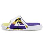 Шлепанцы унисекс белые/желтые/фиолетовые Peak - фото