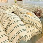 Yalu Пододеяльник 150х200 см, оливковый, 3 предмета - фото