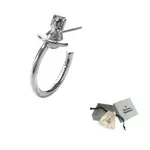 Vivienne Westwood Серебряные латунные серьги унисекс Silver - фото