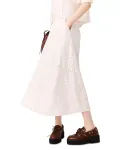Вышитая юбка миди - эксклюзив Maje, белый - фото 4