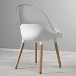 Пластиковый стул, бело-бук BALTSAR IKEA - фото 2