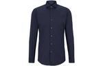 Boss Spread Collar Poplin рубашка HUGO BOSS, темно-синий - фото
