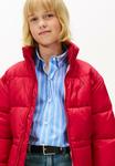 Зимняя куртка Tommy Hilfiger WAISTED SHINY MID PUFFER JACKET, Ruby Rhubarb/Red - фото 3