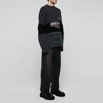 Свитер мужской Balenciaga, черный / серый - фото 3