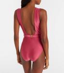 Купальник с поясом wanderlust Zimmermann, Deep Rose - фото 3