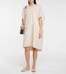 Платье миди из шерсти в клетку Maison Margiela, Ecru Check - фото 2