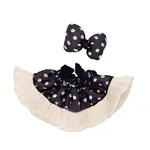 Одежда для кукол Labubu CANEXT, Ecru Style Polka Dot Skirt+Bowknot - фото 4