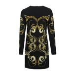 Платье мини с принтом couture VERSACE JEANS COUTURE, черный - фото 5