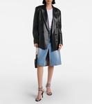 Джинсовая юбка миди с разрезом спереди Stella Mccartney, синий - фото 2