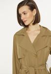 Пальто-тренч usha, оливковый - фото 4
