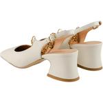 Туфли 55mm Charm chain Pumps Chloé, белый - фото 5