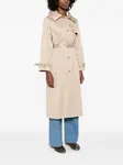 Плащ с капюшоном и поясом Maje, бежевый - фото 3