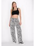 Тканевые брюки myMo ROCKS, цвет white black - фото 2