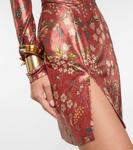 Платье-мини с высоким воротником в стиле пейсли Etro - фото 5