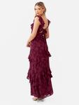 Платье макси с рюшами и завязками Anaya With Love, Dark Raspberry - фото 2