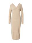 Вязаное платье ONLY Knitted dress ONLJEANETT, пятнистый бежевый - фото